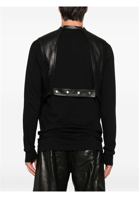 gilet cargo uomo nero RICK OWENS | RU02E1767 LBY09